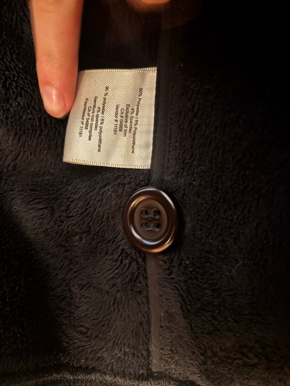 Women’s Dark Gray Button-Front Jacket - Picture 7 of 9